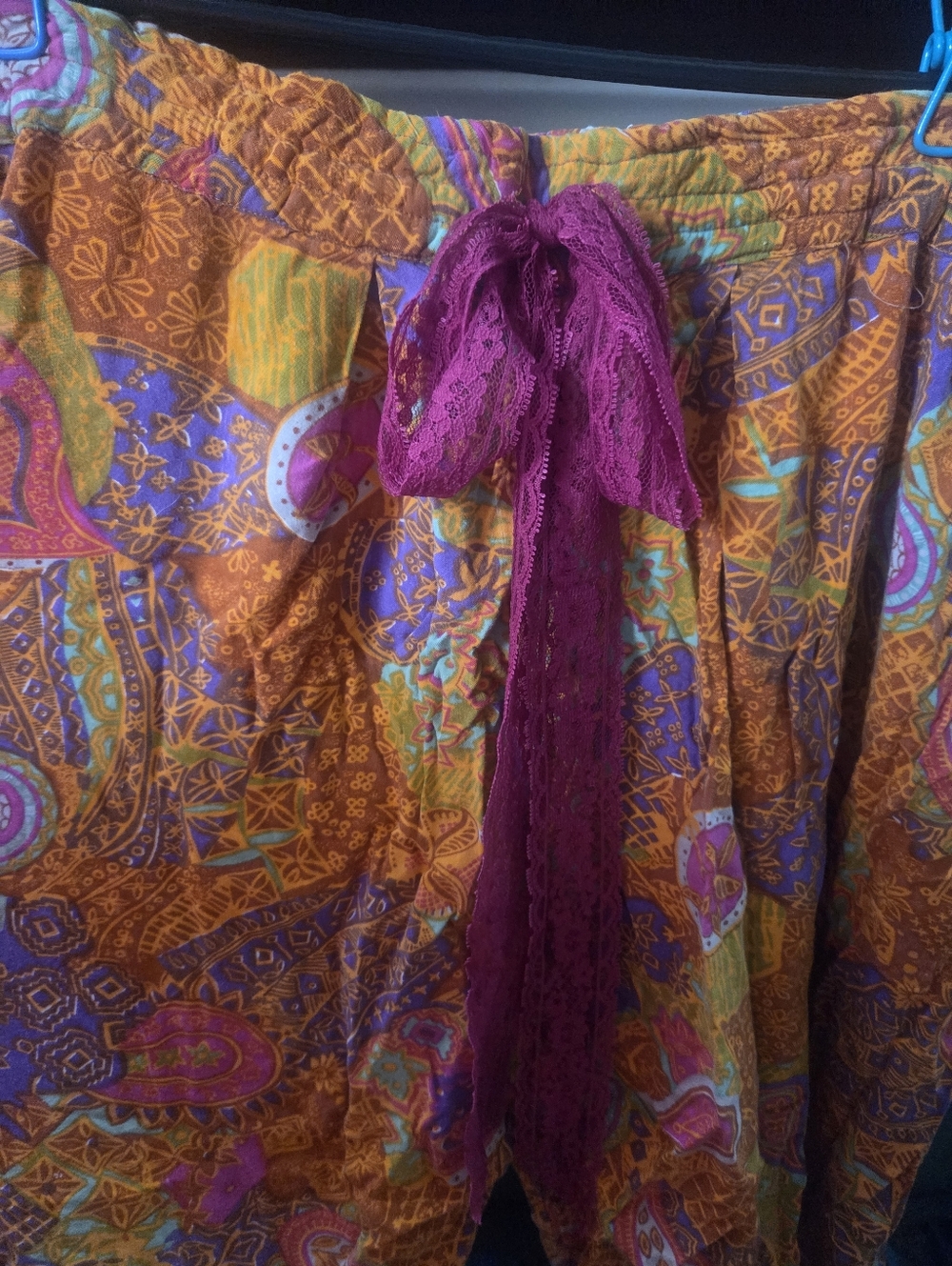 Vintage Paisley Harem Pants - Picture 3 of 6